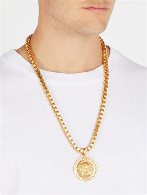 versus versace mens chain|Versace necklaces men's.